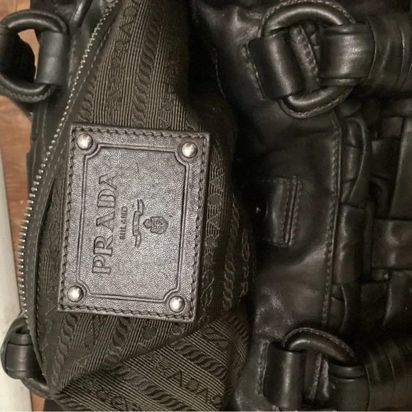 SALE!!!!!! Prada Nappa leather woven bag - Picture 8 of 10